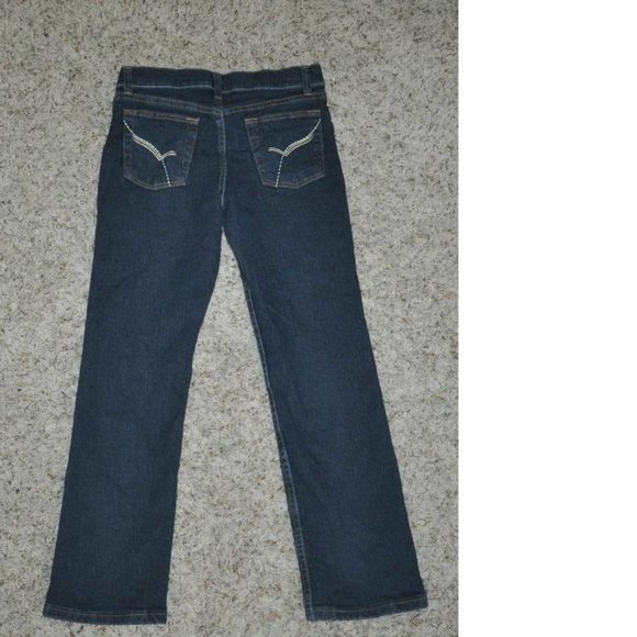 *Skinny Jeans Lee sz 12 Plus Blue Adjustable Waist Crinkled Washed 5 Pkt Girls - Picture 3 of 3